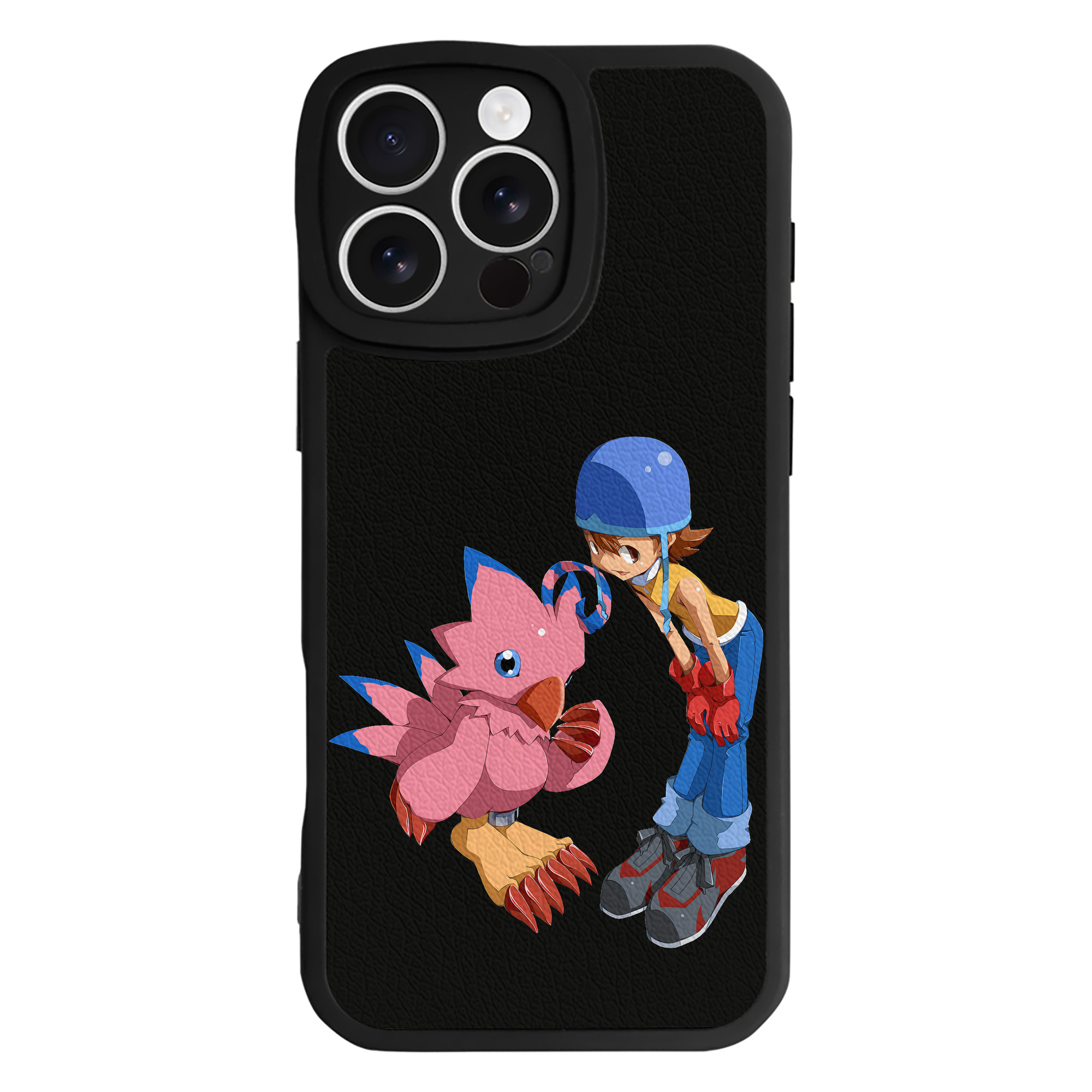 （画像用） Digimon デジタルモンスター/デジモン 【iPhone 16シリーズ対応】シリコンスマホケース（レザー調） 材質：シリコン